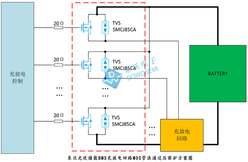 光伏儲(chǔ)能BMS充放電回路MOS管浪涌過(guò)(guò)壓保護(hù)方案圖.jpg